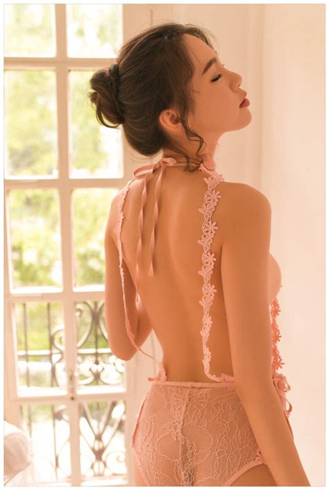 Sensual Sheer Mesh Lingerie Floral Lace Sleepwear Split Etsy
