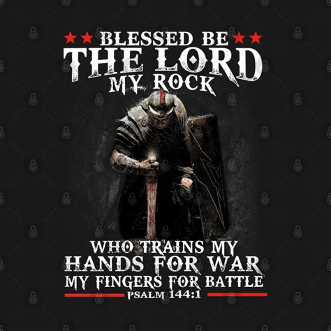 Knights Templar Blessed Be The Lord My Rock Who Trains My Mens Womens