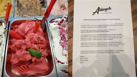 Worlds Most Dangerous Ice Cream Is So Hot You Have To Sign A Disclaimer Before Eating It