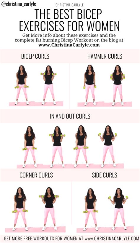 Bicep Workout With The Best Biceps Dumbbell Exercises For Women Best