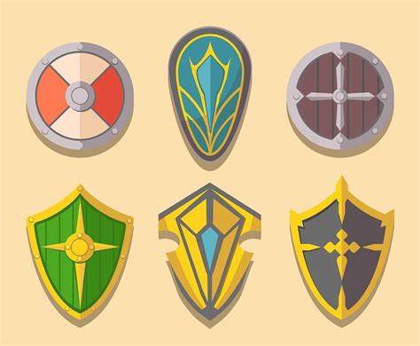 Shield Clipart Set Vector Art And Graphics