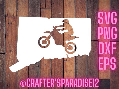 Connecticut Silhouettes Dirt Bike Svgs Motocross Svgs Etsy