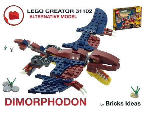 Lego Moc Dimorphodon Dinosaur Lego Creator 31102 Set By Bricks Ideas