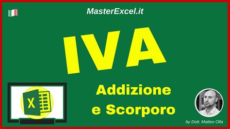 MasterExcel It Tutorial Calcolo IVA Excel Le Formule Per Lo Scorporo