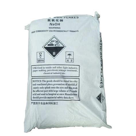 CAS 1310 73 2 Sodium Hydroxide Caustic Soda Flakes