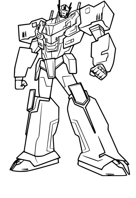 Printable Coloring Pages Optimus Prime
