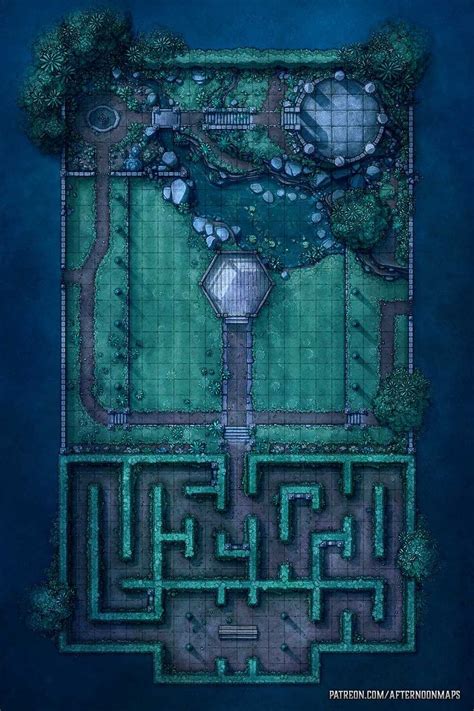 Secret Garden Battle Map Launch Afternoon Maps On Patreon Fantasy