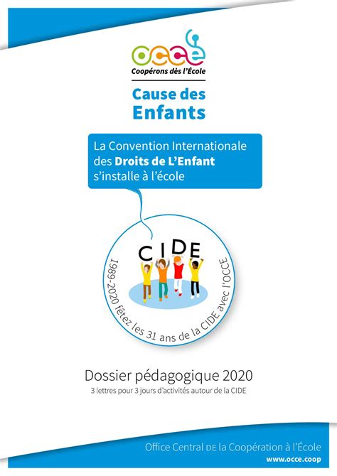 Calaméo Dossier Pédagogique OCCE Cide 2020