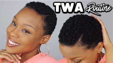 The style could be created without. Styling My 4C TWA/Short Natural Hair | QUICK & EASY ...