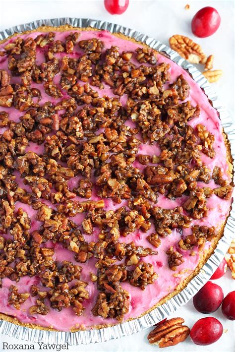 no bake cranberry cheesecake pie recipe