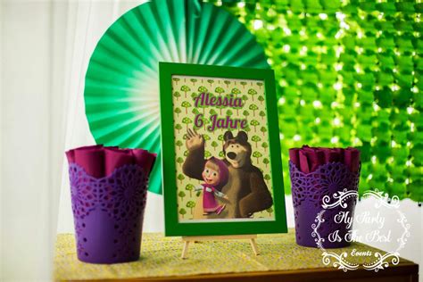 Masha And The Bear Birthday Party Ideas Photo 7 Of 27 Catch My Party