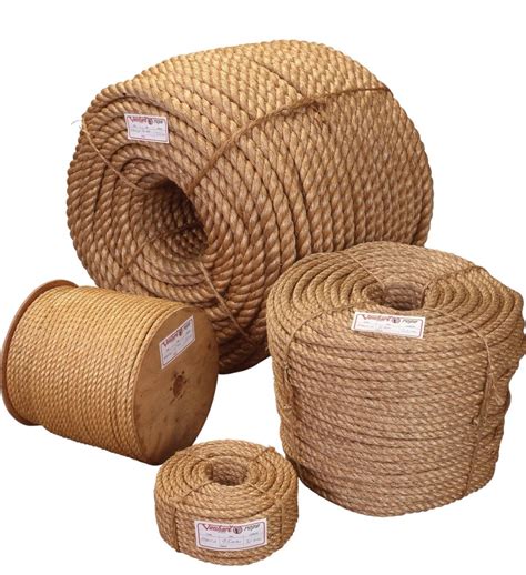 Brown Rope 3 Strand Medium Lay The Best Natural Fibre Rope For