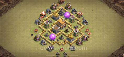Best War Base Th5 With Link Anti Everything Hybrid Town Hall Level
