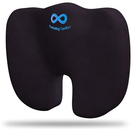 Everlasting Comfort 100 Pure Memory Foam Luxury Seat Cushion Orthopedic Design To Relieve Back