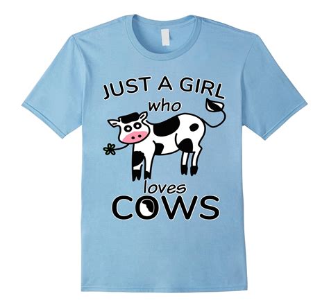 just a girl who loves cows cute farm cow girls t shirt fl sunflowershirt
