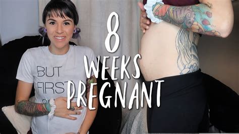 8 Weeks Pregnant Belly Shot Baby Number 4 Youtube