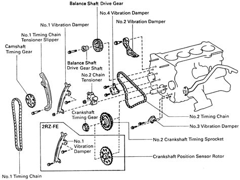 Toyota Pick Ups Land Cruiser And 4 Runner 1997 00 Timing Chain Repair