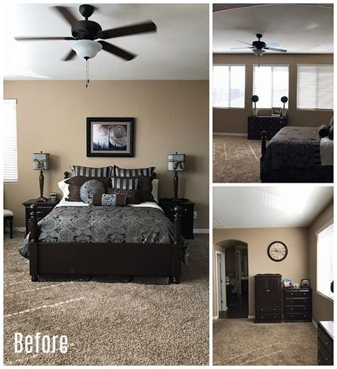 Get empowered to redo your bedroom with these before and after bedroom makeover pictures and inspirational ideas. Elegant Master Bedroom Makeover - Dark to Light - Randi ...