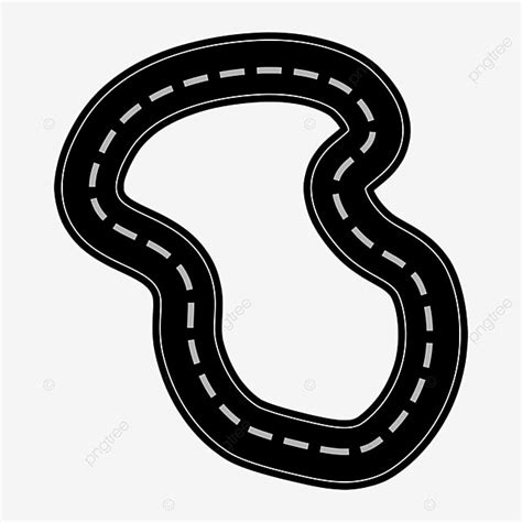 Track Curving Clipart Hd Png Black Curve Track Clip Art Race Track
