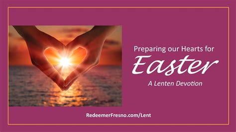 Preparing Our Hearts For Easter Youtube