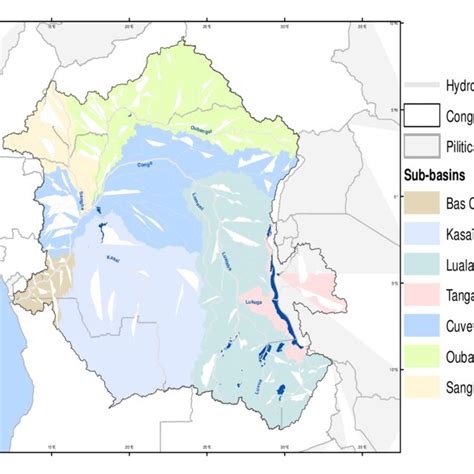 Map Of The Congo River Basin Showing Political Boundaries Download