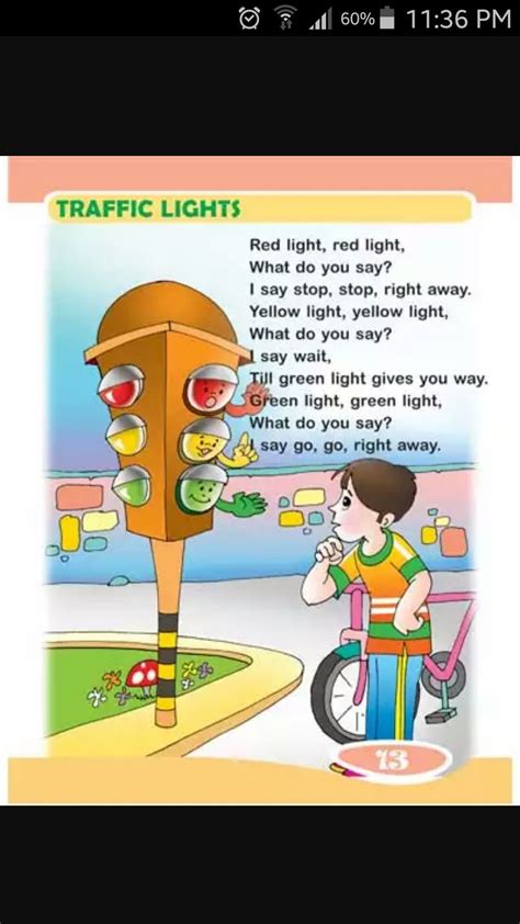 Traffic Light Preschool Activities Toddler Rhyming Poems For Kids
