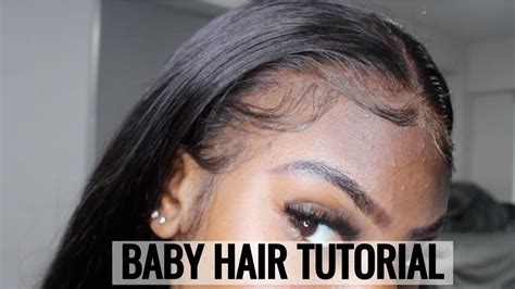 How To Do Baby Hairs Ft Eullair Hair Baby Hairs On Frontal Tutorial