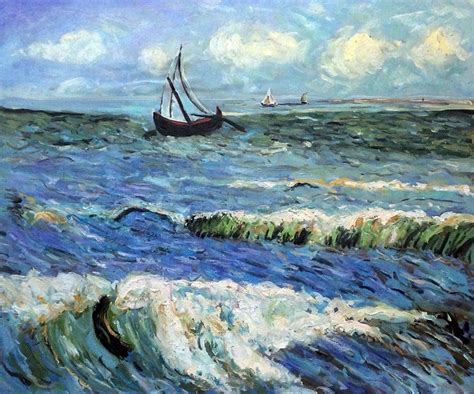 Seascape At Saintes Maries Vincent Van Gogh At