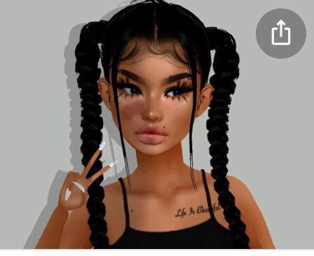 Pin By Ta Miyah Thornton On Imvu Perfect Face Shape Imvu Beautiful