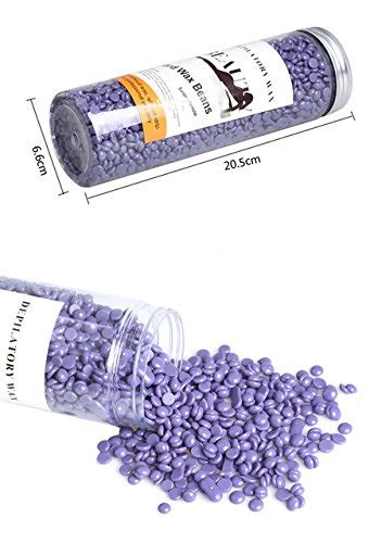 hot film hard wax beans pellet waxing bikini hair removal wax 400g purple lavender taste