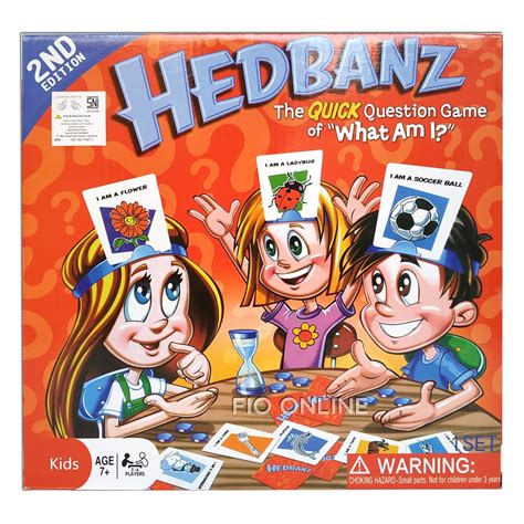 Mainan Edukasi Anak Tebak Kata Hedbanz - Family Game - Headband