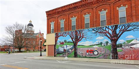 Paulding County Courthouse And Town Mural 3623 Photograph By Jack