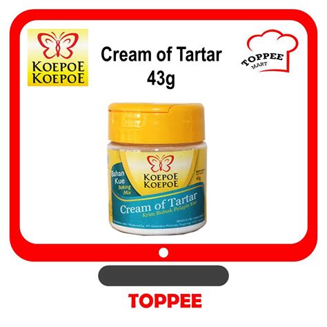 Each baking soda and cornstarch. Koepoe Koepoe Cream of Tartar 43g | Shopee Malaysia