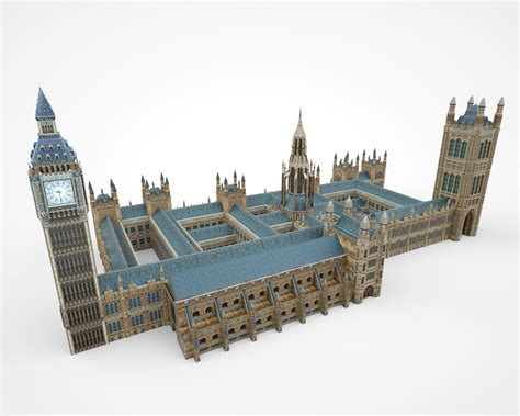 Westminster Abbey Palace Of Westminster 3d Model 50 Unknown C4d