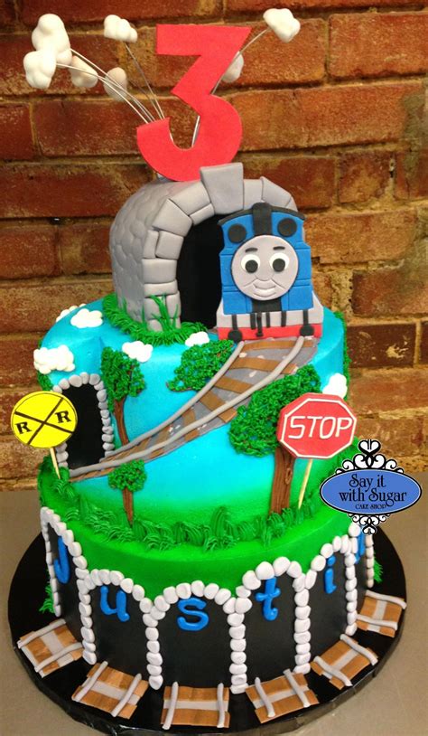 Thomas The Train Cake Kevons Birthday Cake Idea Thomas Train Cake