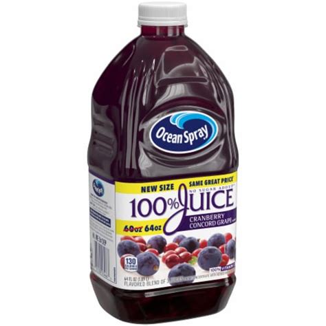 Ocean Spray Cranberry Concord Grape Juice 64 Fl Oz Harris Teeter