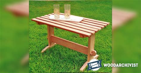 The outdoor coffee table woodworking plan includes 2 options to build the x base for the table: Outdoor Coffee Table Plans • WoodArchivist