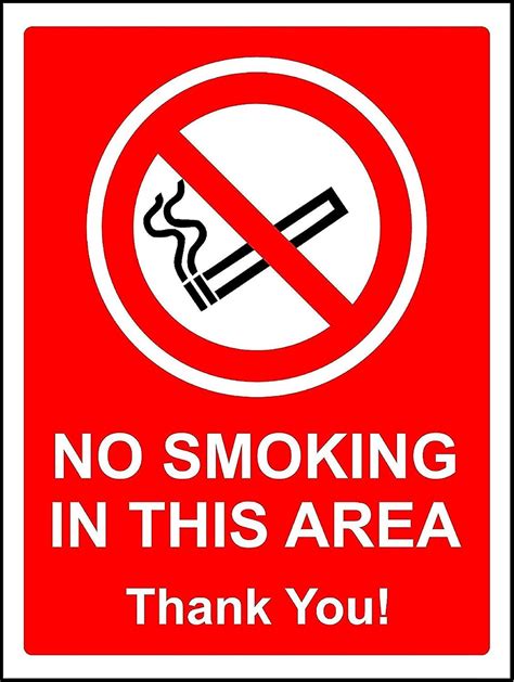 Printable No Smoking In This Area