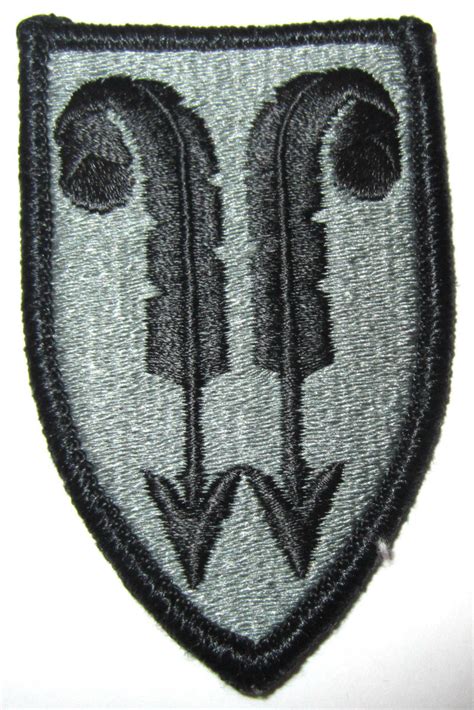 Us Army Subdued Military Patch Feather Arrow With Quill Feathers