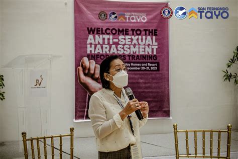 anti sexual harassment seminar isinagawa para sa mas ligtas na san fernando city government
