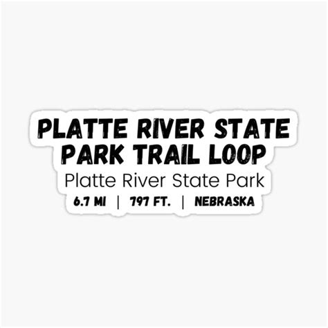 Platte River State Park Trail Loop Platte River State Park Nebraska