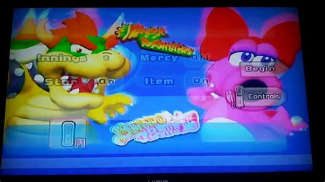 Mario Super Sluggers Bowser Monsters P1 Vs Birdo Bows Cpu In Wario