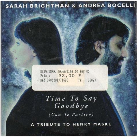 Time To Say Goodbye By Sarah Brightman ‎ And Andrea Bocelli