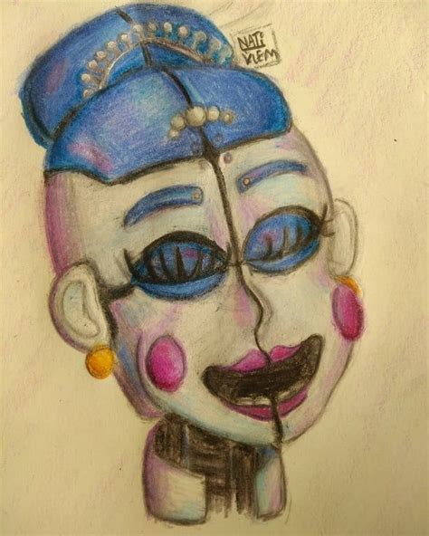Ballora Head Drawing I Made Fivenightsatfreddys Dibujo Del