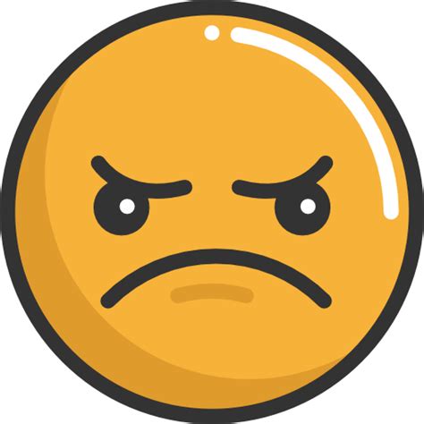 Sad Angry Emoticons Emoji Feelings Smileys Icon