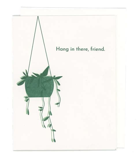 Hang In There Encouragement Card Paper Greeting Cards