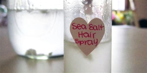 Also, epsom salt will work as well. Beauty catlouge: Make your self: Hair spray: