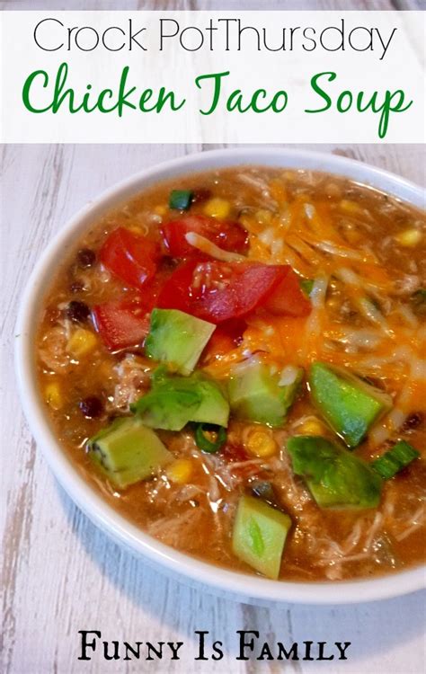 Take chicken out and shred with two forks. Crock Pot Chicken Taco Soup