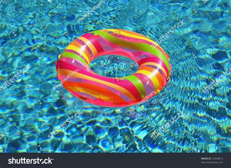 Pool Ring Float In Swimming Pool Stock Photo 73424815 Shutterstock