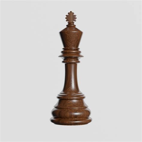 3d Model King Of Chess Vr Ar Low Poly Cgtrader